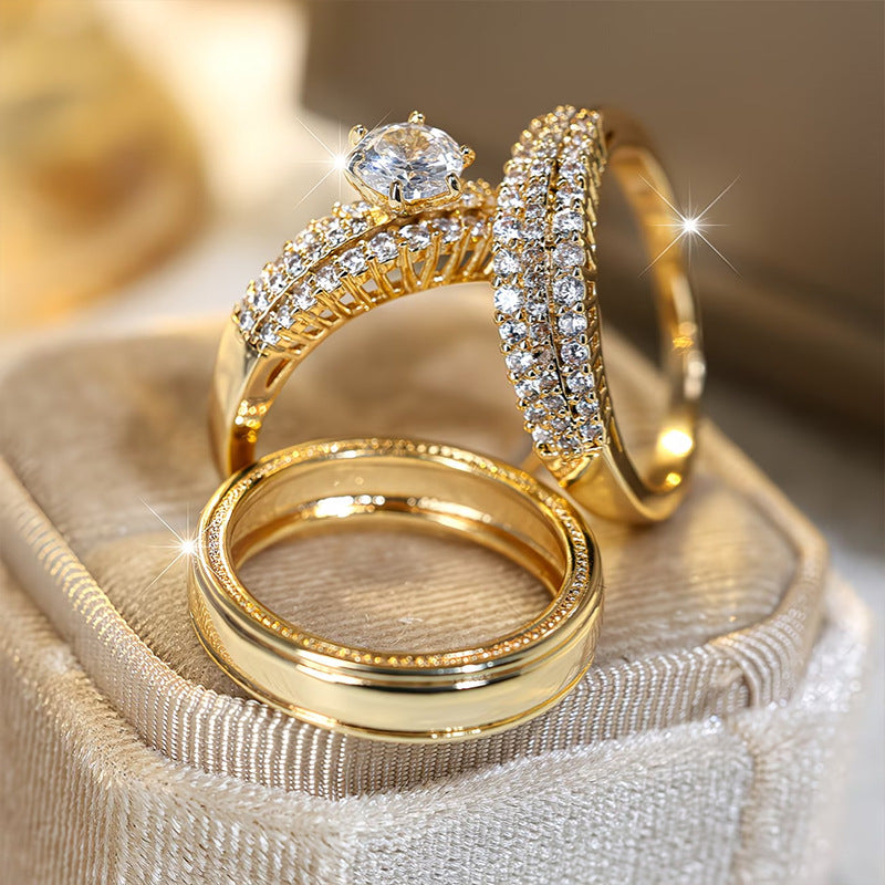 Set de 3 Anillos - ángulo