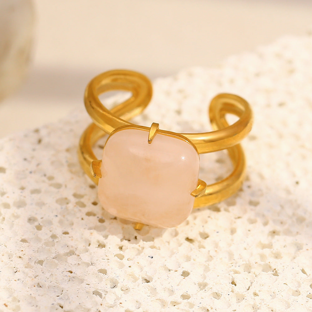 Anillo Abierto Sencillo - en mano