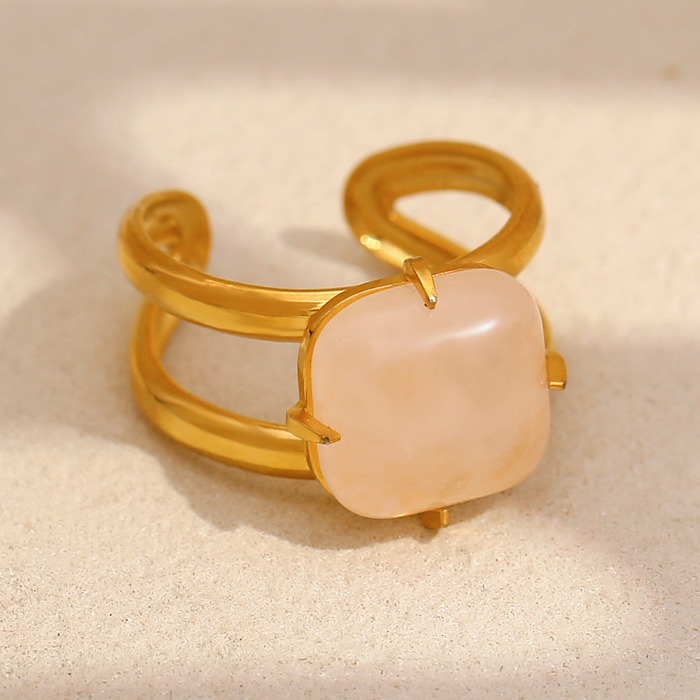 Anillo Abierto Sencillo - ángulo